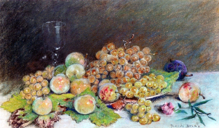 Pierre Prins White Grapes and Plums - Canvas Print