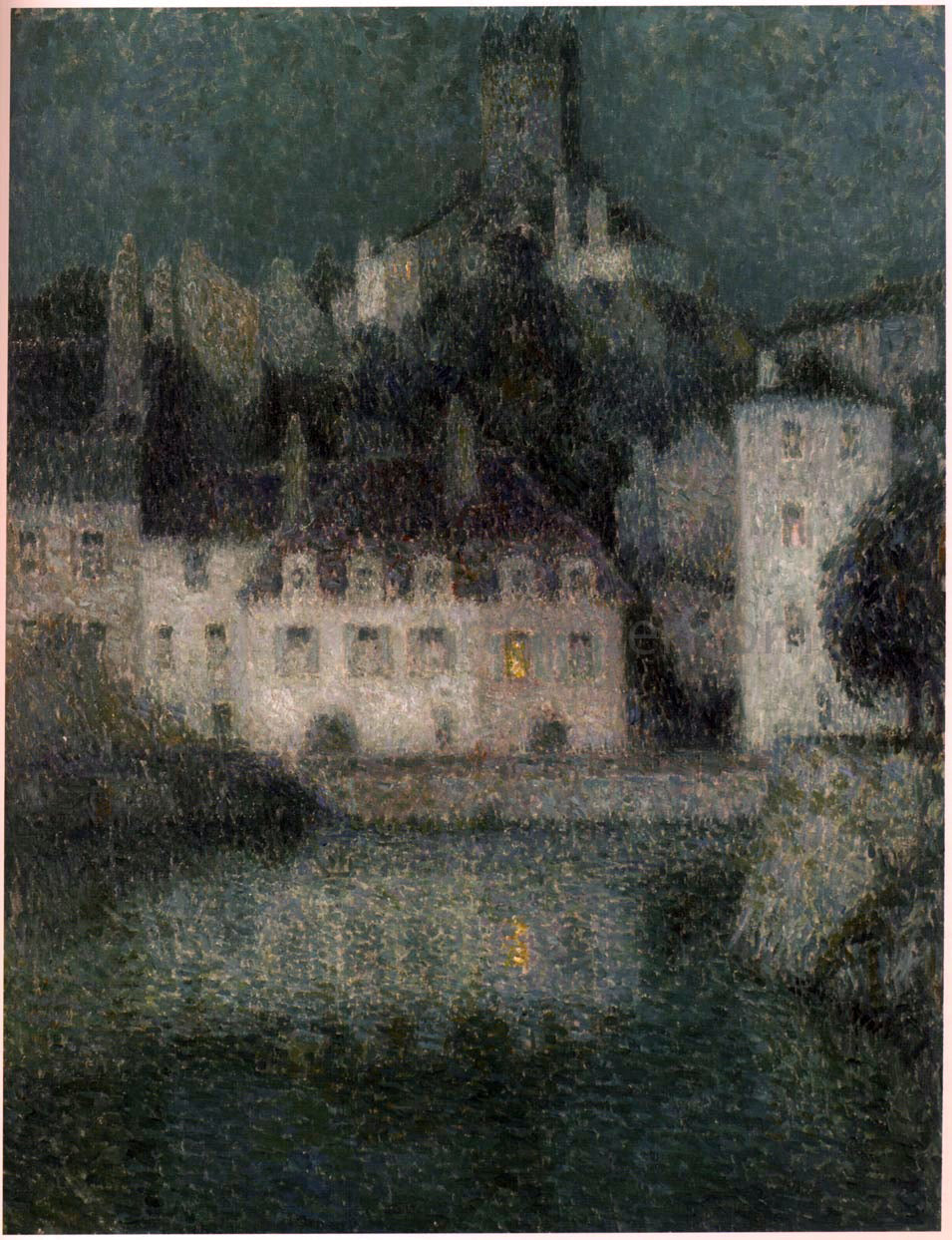 Henri Le Sidaner White houses at Quimperle - Canvas Print