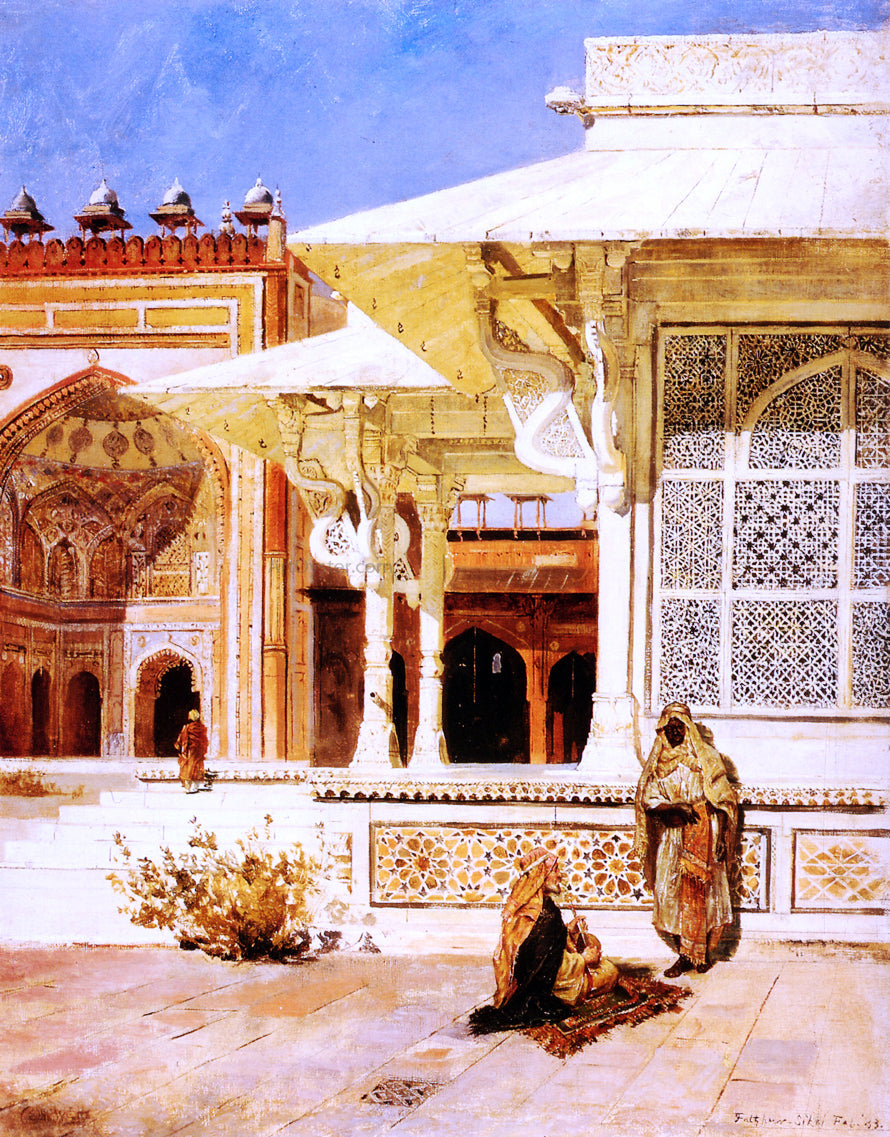Edwin Lord Weeks White Marble Tomb at Suittitor, Skiri - Canvas Print