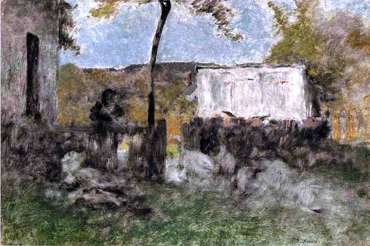 George Inness White Turkeys - Canvas Print