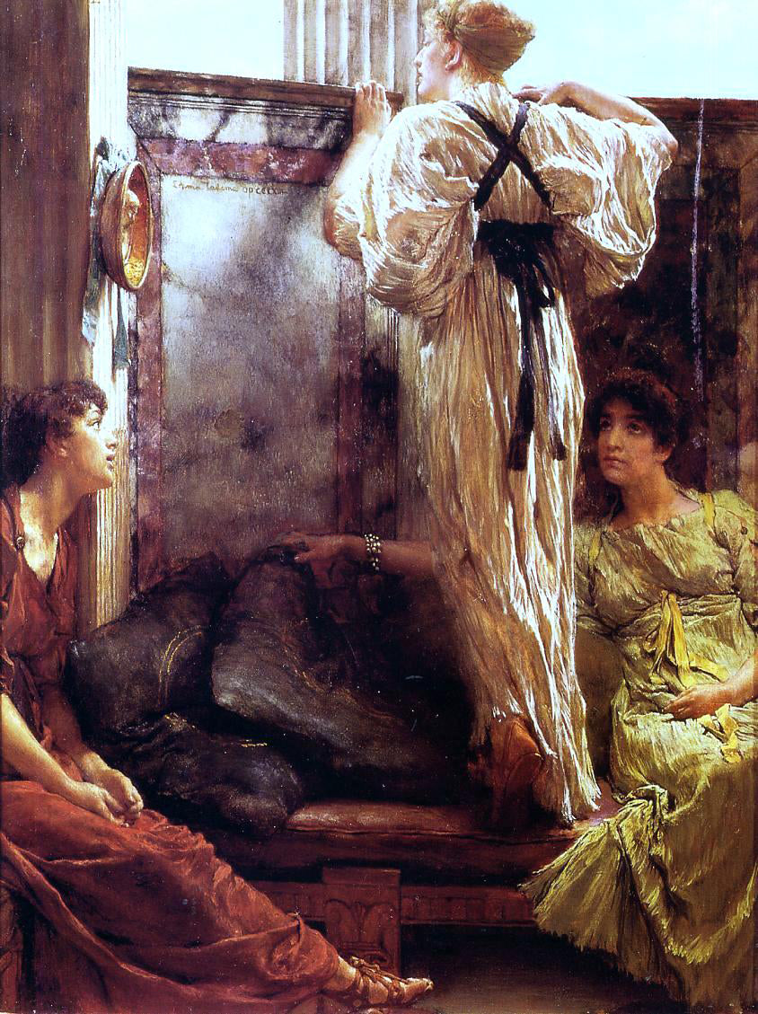 Sir Lawrence Alma-Tadema Who is It? - Canvas Print
