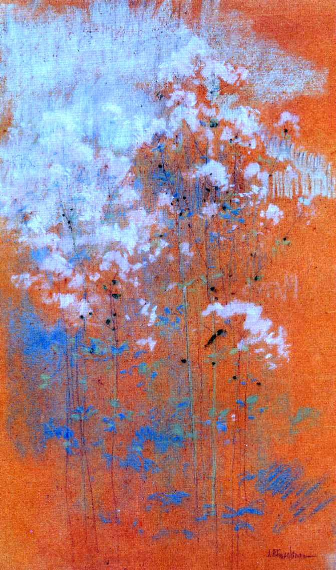 John Twachtman Wild Flowers - Canvas Print