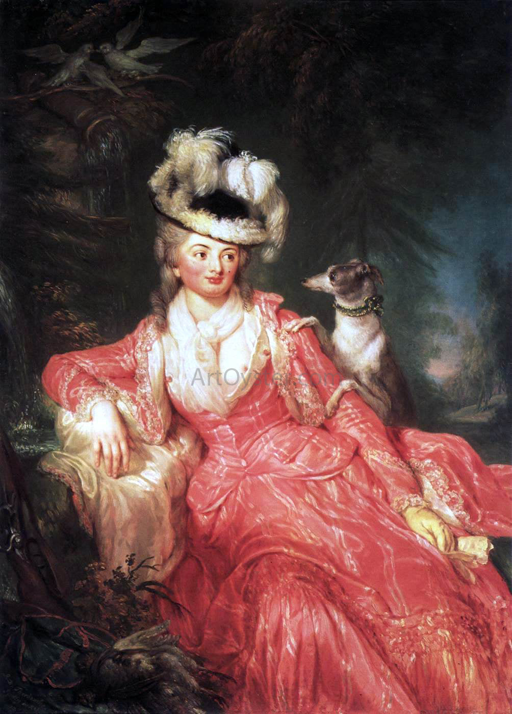 Anna Dorothea Therbusch Wilhelmine Encke, Countess Lichtenau - Canvas Print