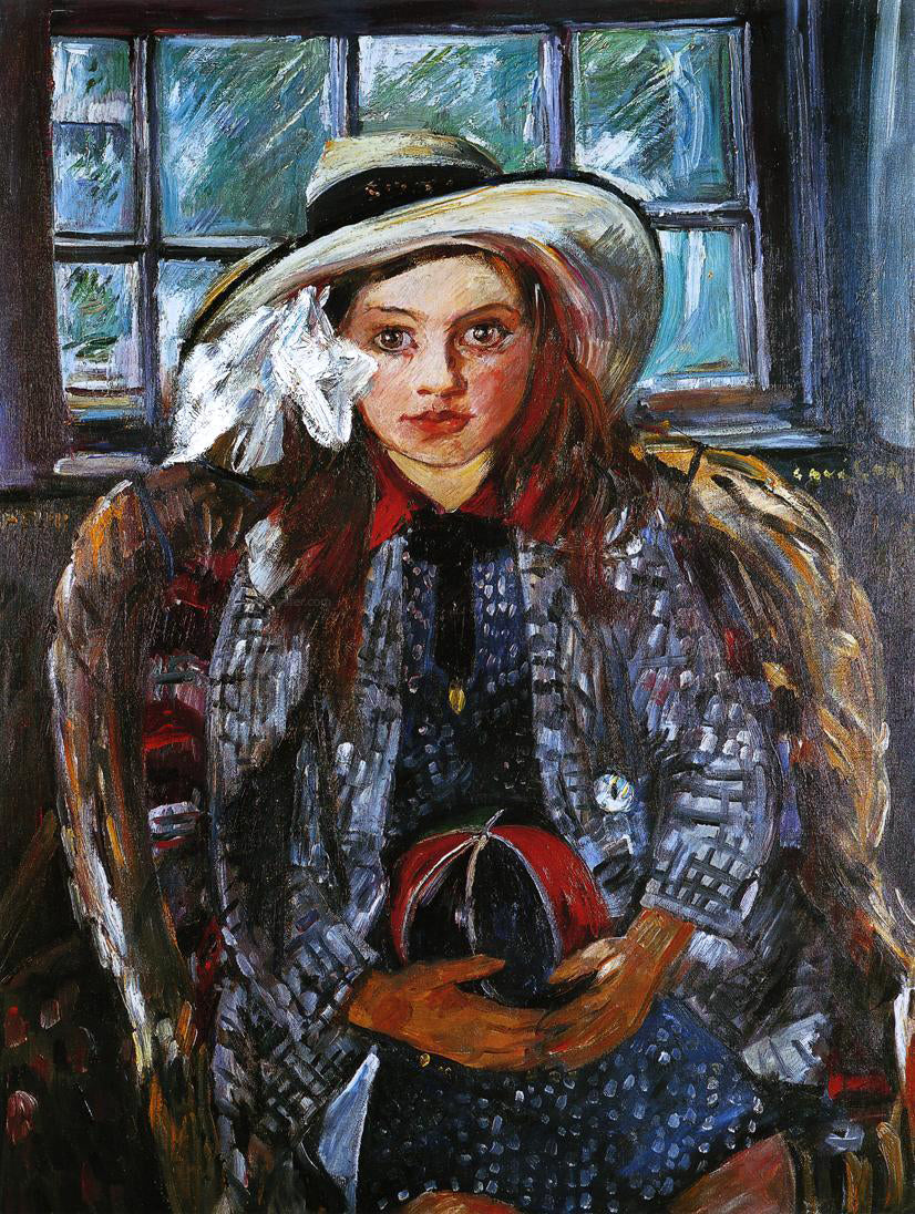 Lovis Corinth Wilhelmine with a Ball - Canvas Print