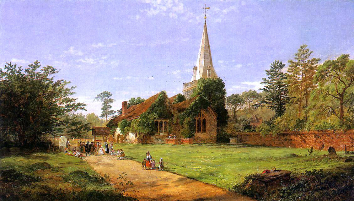 Jasper Francis Cropsey William Penn's Wedding - Canvas Print