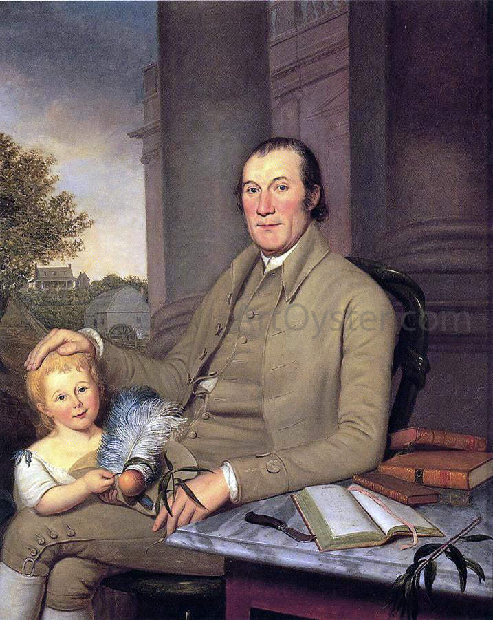Charles Willson Peale William Smith and His Grandson - Canvas Print