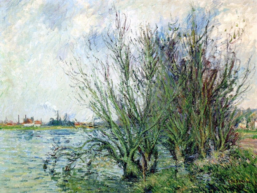 Gustave Loiseau Willows, Banks of the Oise - Canvas Print