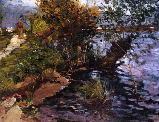 Gustave Caillebotte Willows by the Yerres - Canvas Print