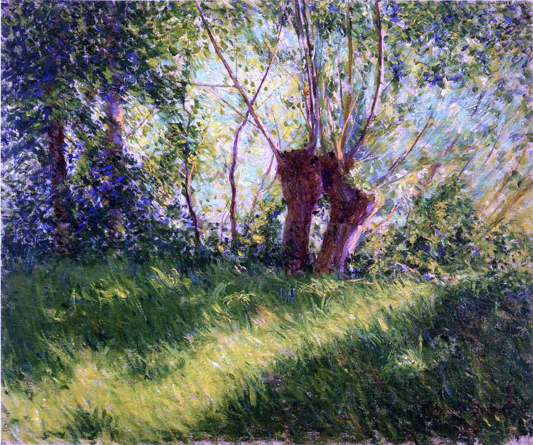 John Leslie Breck Willows - Canvas Print