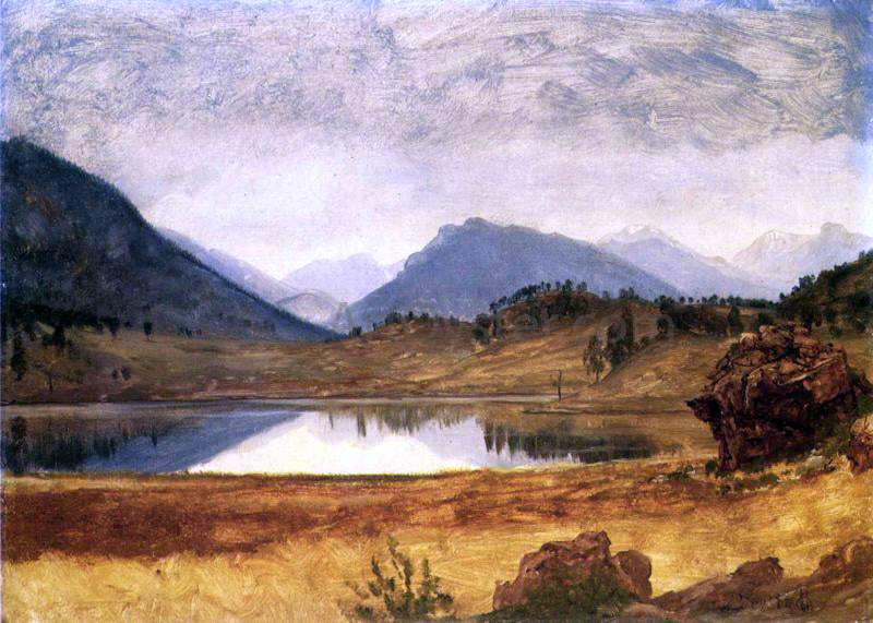 Albert Bierstadt Wind River Country - Canvas Print