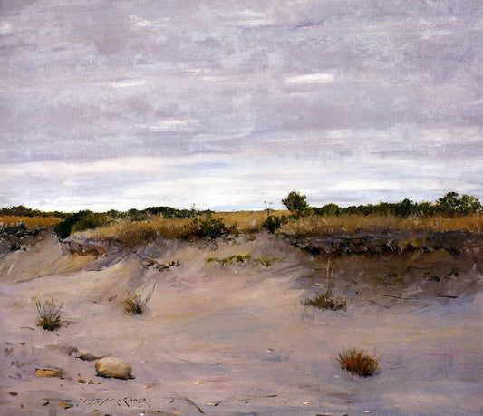 William Merritt Chase Wind Swept Sands, Shinnecock, Long Island - Canvas Print