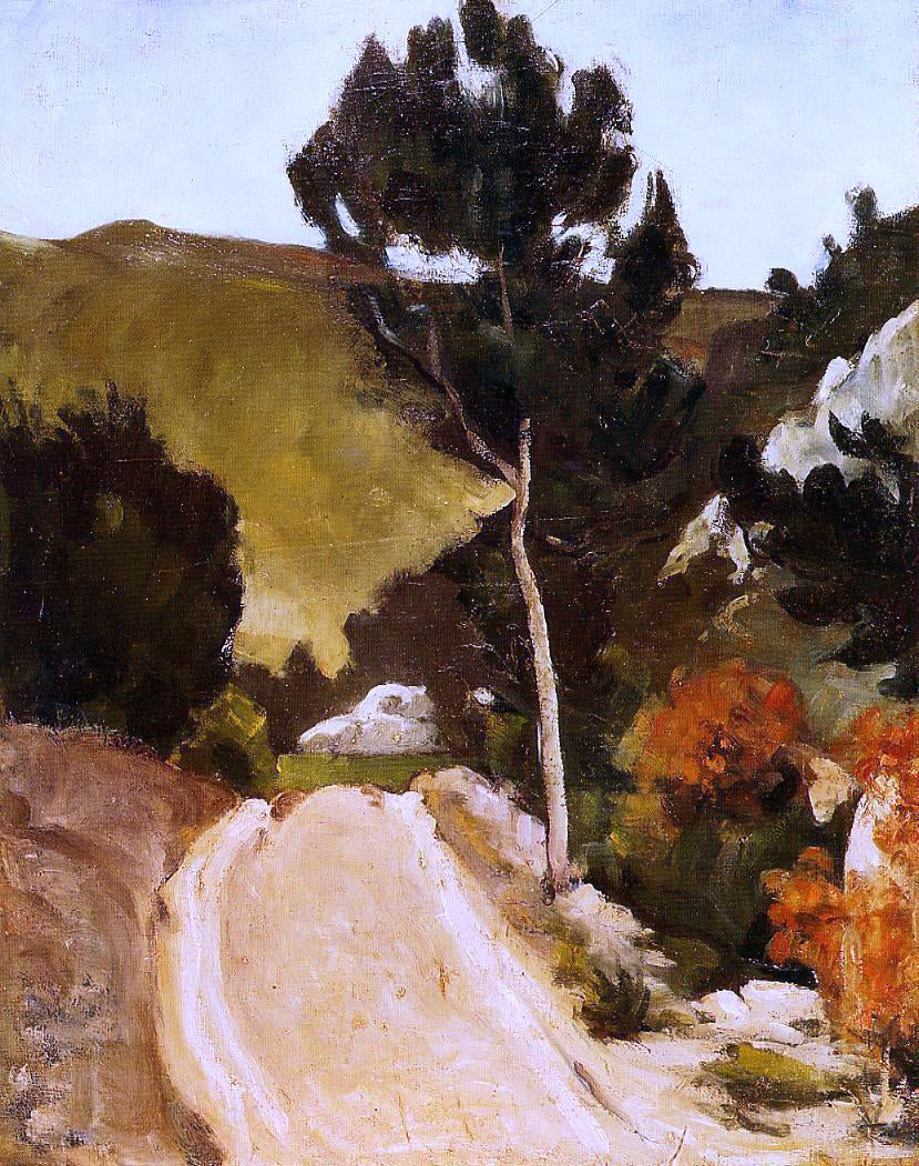 Paul Cezanne Winding Road in Provence - Canvas Print