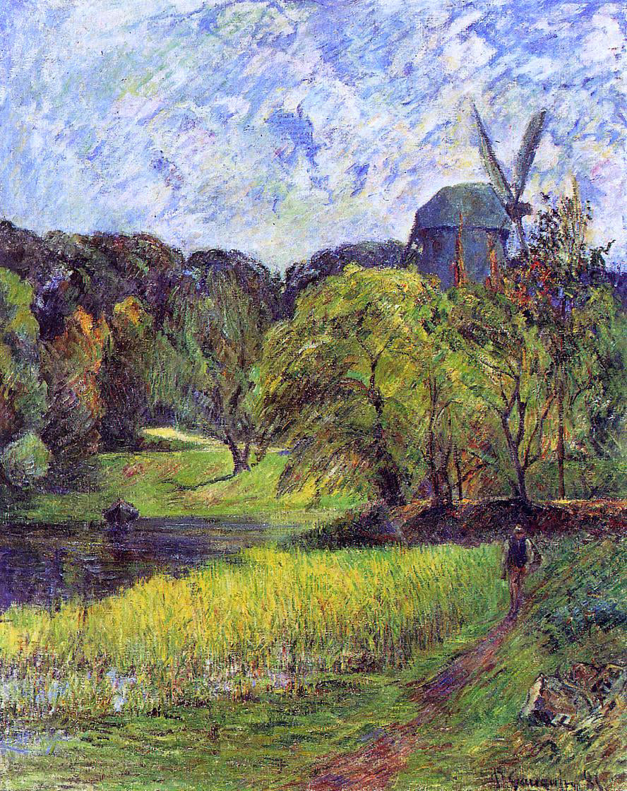 Paul Gauguin Windmil, Ostervold Park - Canvas Print