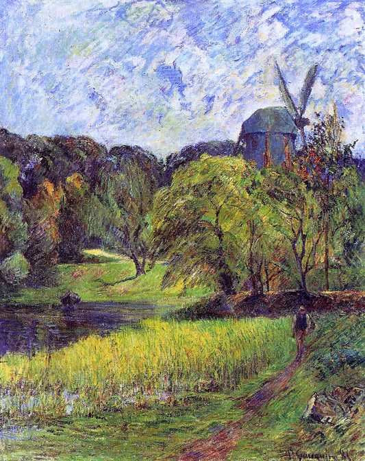 Paul Gauguin Windmil, Ostervold Park - Canvas Print