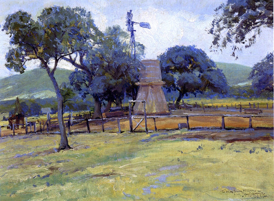 Julian Onderdonk Windmill on Williams' Ranch - Canvas Print