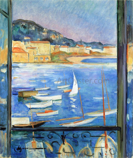 Henri Lebasque A Window Overlooking the Port - Canvas Print