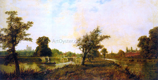 Senior Edmund John Niemann Windsor and Eton from the Thames - Canvas Print