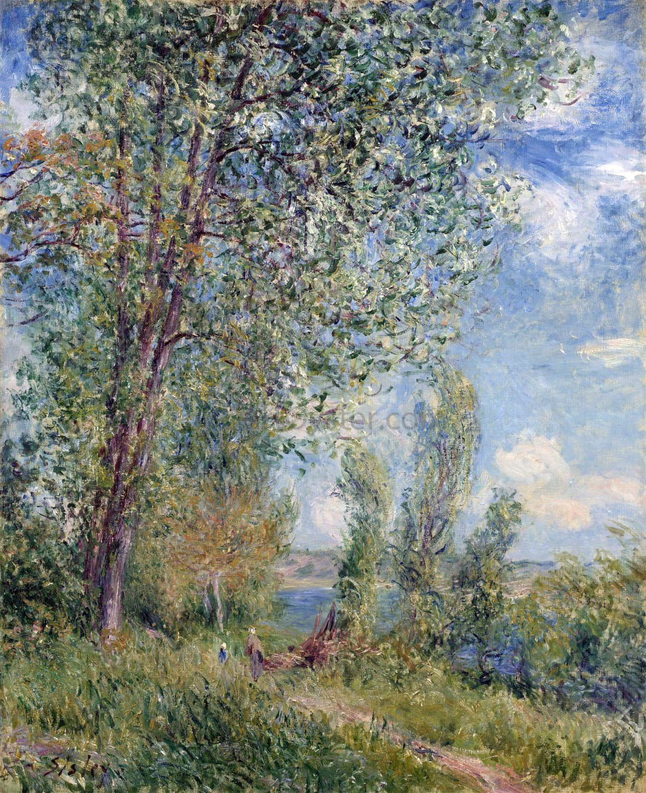 Alfred Sisley Windy Afternoon in May - Canvas Print
