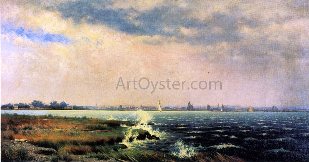 Robert J Pattison Windy Day, New York Harbor - Canvas Print
