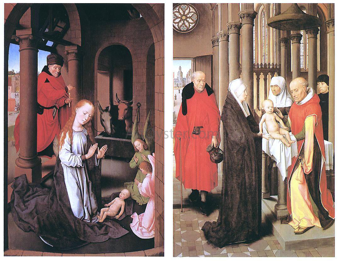 Hans Memling Wings of a Triptych - Canvas Print