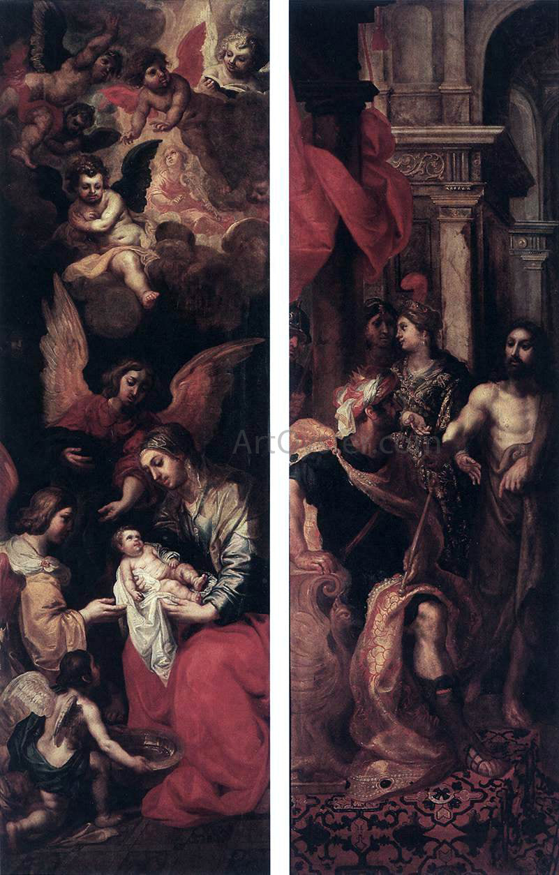 Hendrick Van Balen Wings of an Altarpiece - Canvas Print