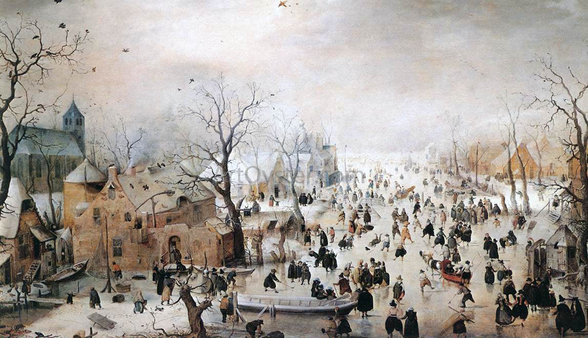 Hendrick Avercamp Winter - Canvas Print