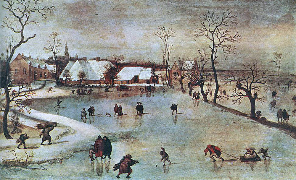 Jacob Grimmer Winter - Canvas Print