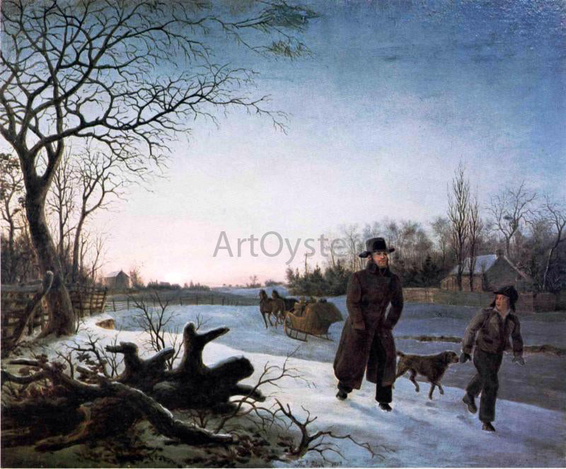 Thomas Birch Winter - Canvas Print