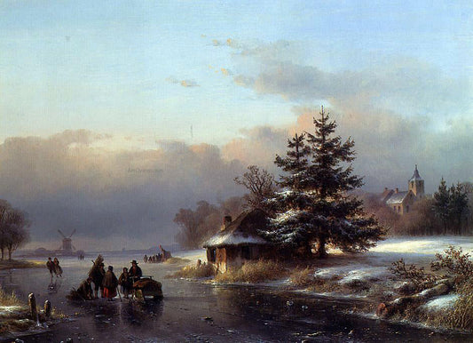 Lodewijk Johannes Kleijn Winter - Canvas Print