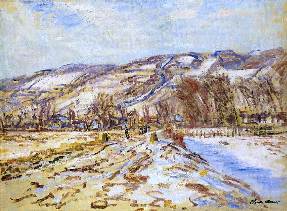 Claude Oscar Monet Winter at Giverny - Canvas Print