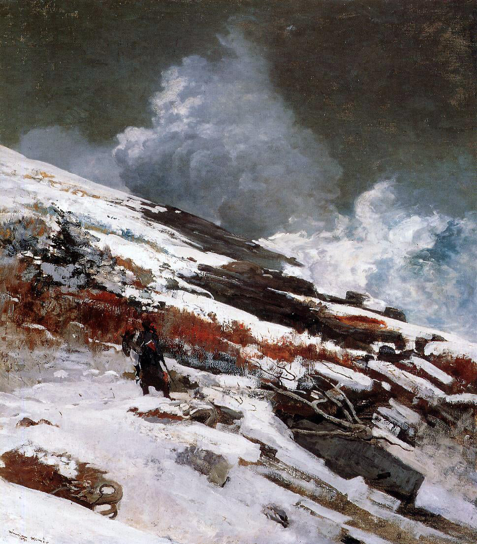 Winslow Homer Winter Coast - Canvas Print
