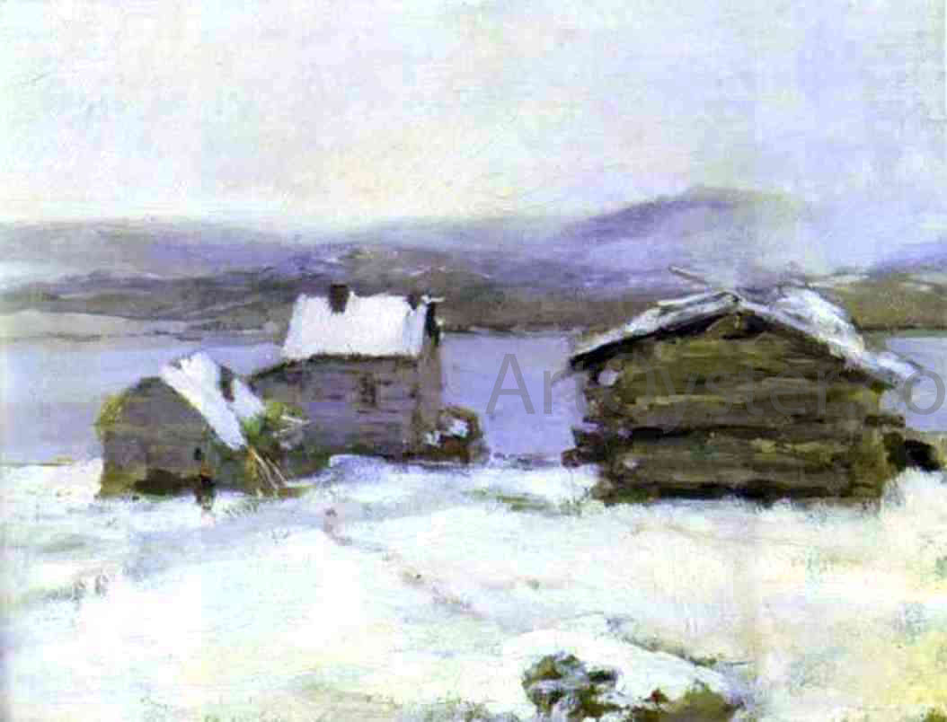Constantin Alexeevich Korovin Winter in Lapland - Canvas Print