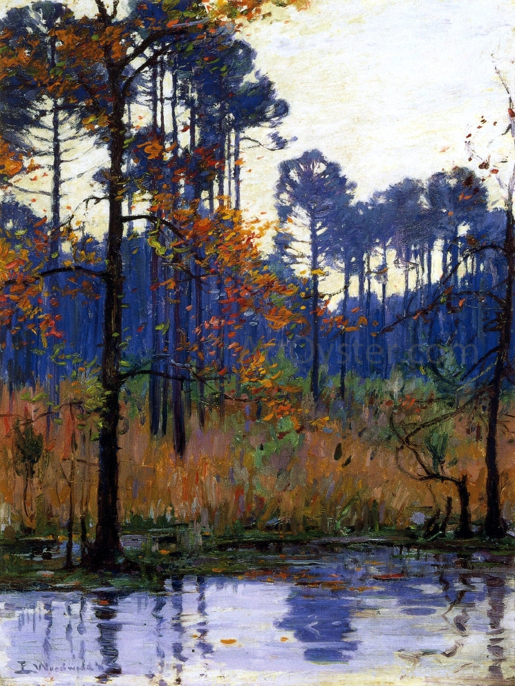 Ellsworth Woodward Winter in Southern Louisiana - Canvas Print