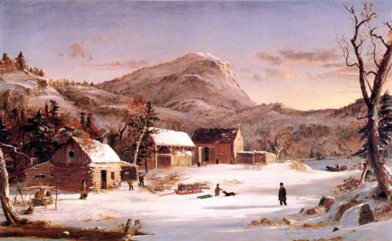Jasper Francis Cropsey Winter in the Rockies - Canvas Print