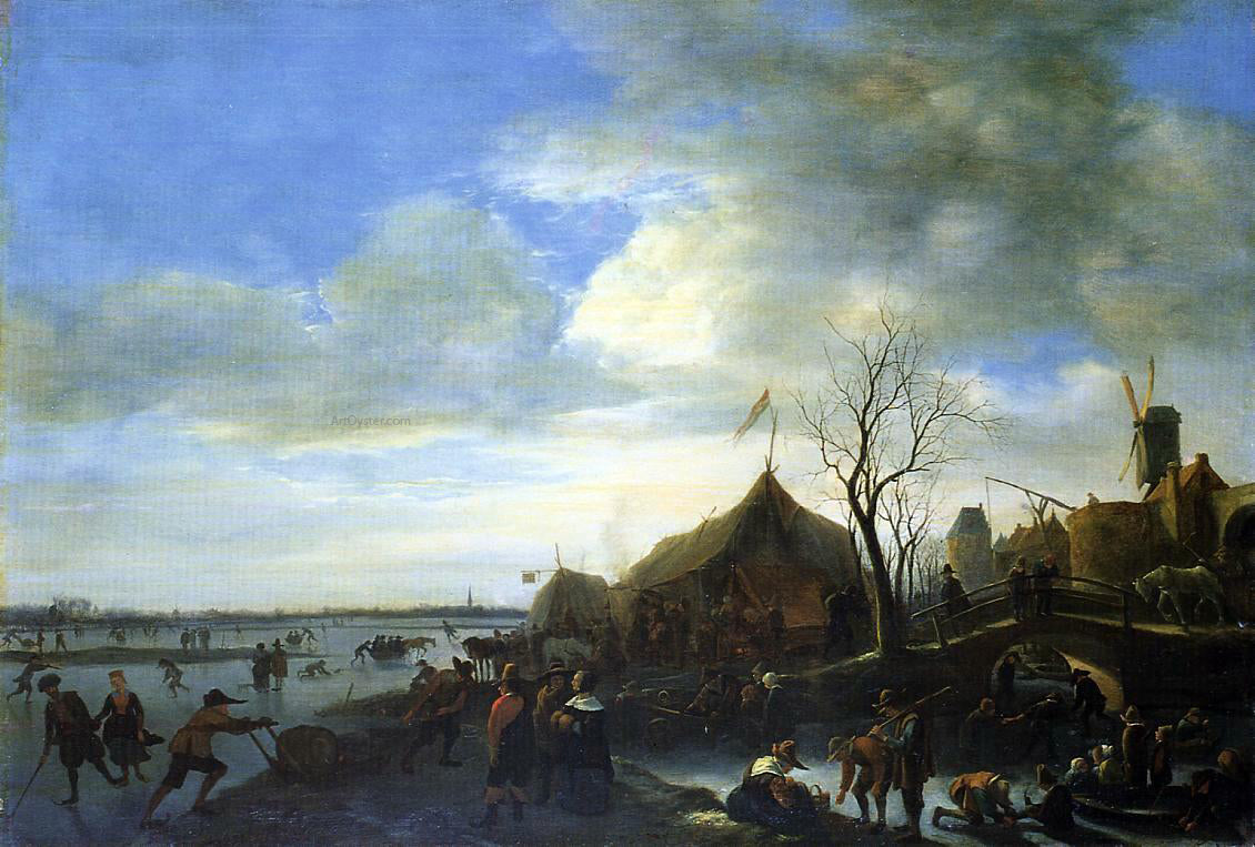 Jan Steen Winter Landscape - Canvas Print