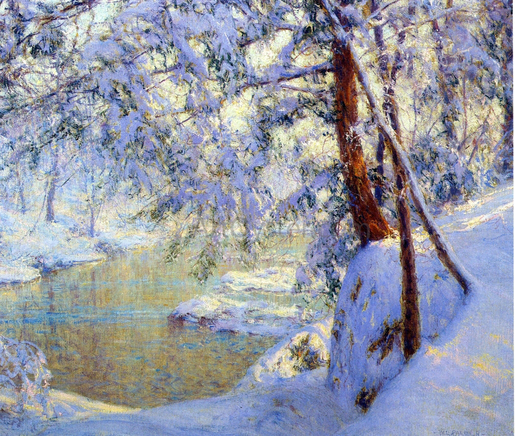Walter Launt Palmer Winter Light and Shadows - Canvas Print