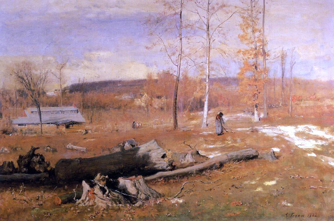 George Inness Winter Morning, Montclair - Canvas Print