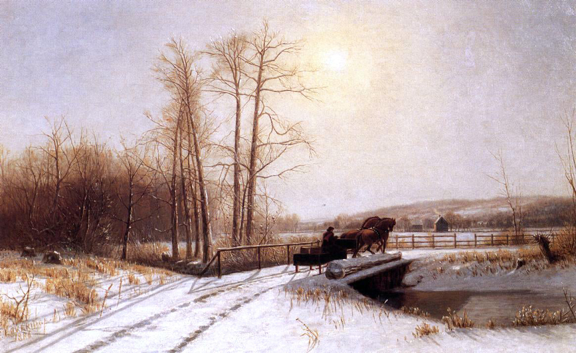 Clinton Loveridge Winter Scene - Canvas Print