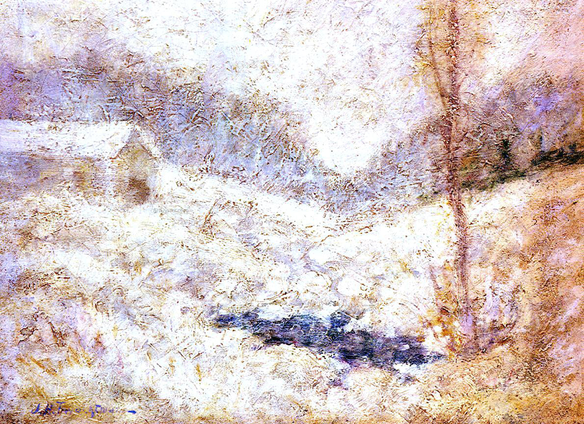 John Twachtman Winter Scene - Canvas Print