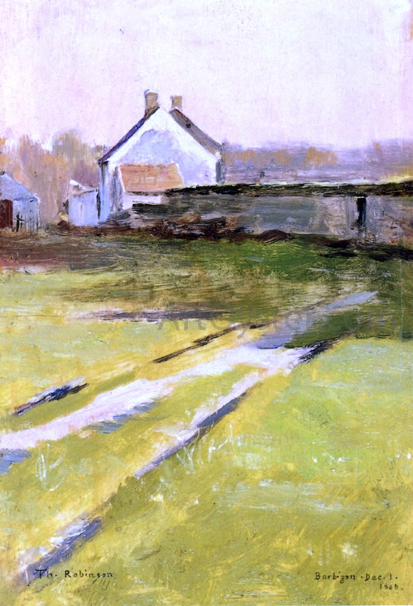 Theodore Robinson Winter Sunlight, Barbizon - Canvas Print
