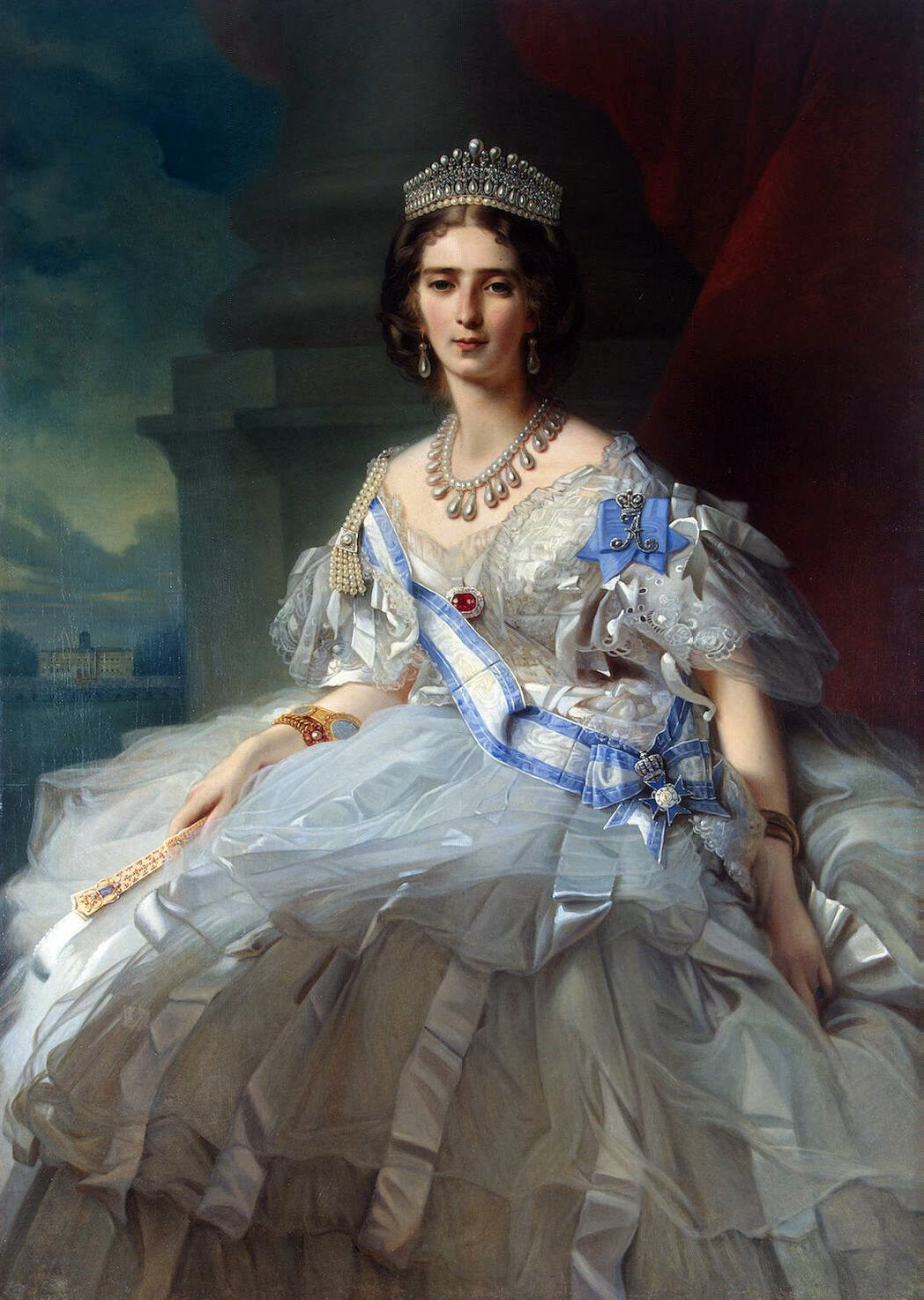 Franz Xavier Winterhalter Winterhalter Princess Tatyana Alexandrovna Yusupova - Canvas Print