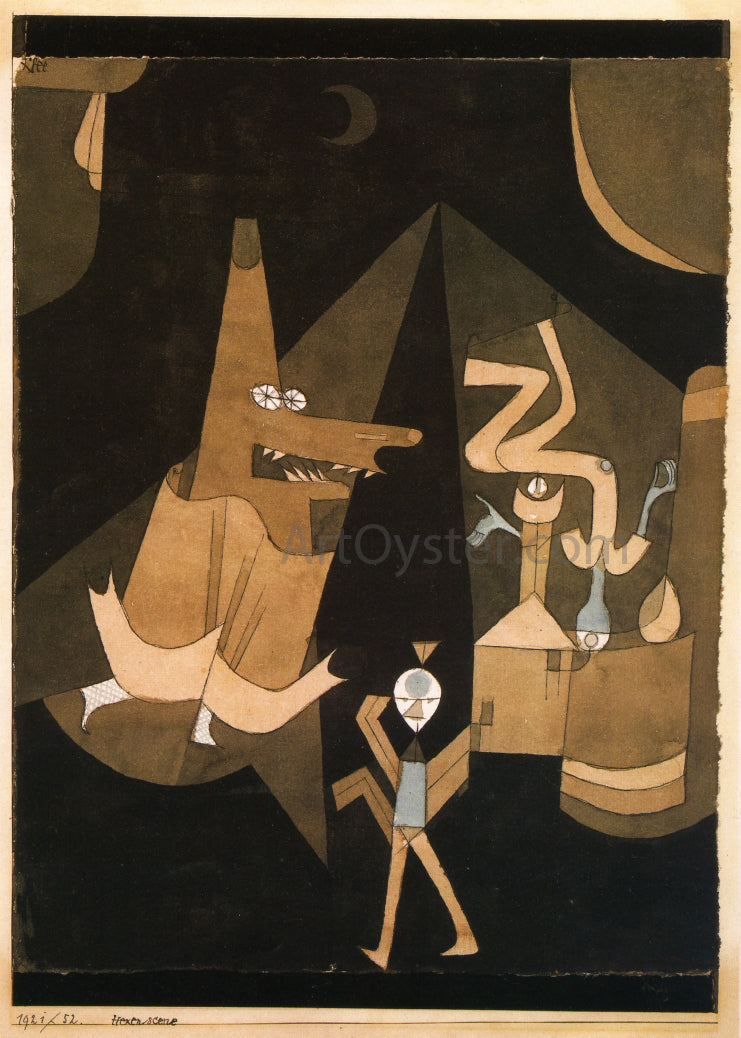 Paul Klee Witch Scene - Canvas Print