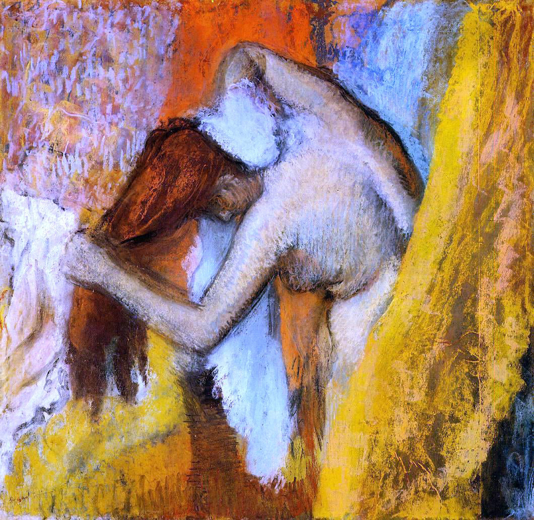 Edgar Degas A Woman at Her Toilette - Canvas Print