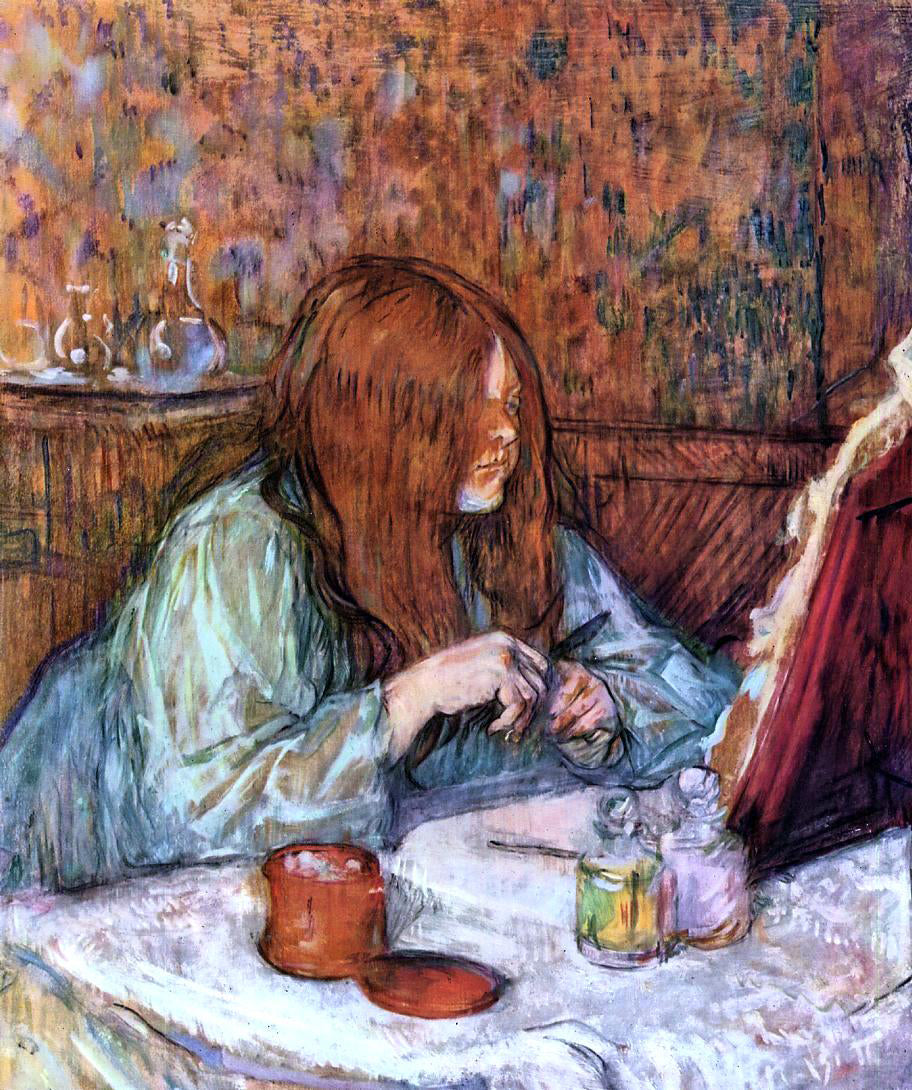 Henri De Toulouse-Lautrec Woman at Her Toilette: Madame Poupoule - Canvas Print