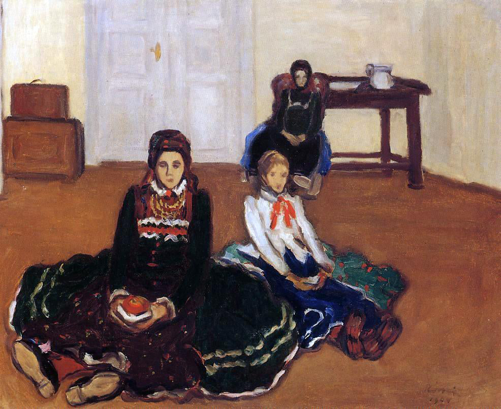 Jozsef Rippl-Ronai Woman at Riga - Canvas Print