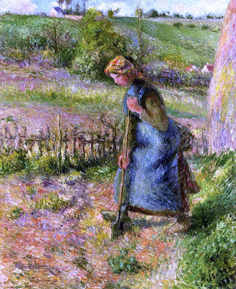 Camille Pissarro Woman Digging - Canvas Print