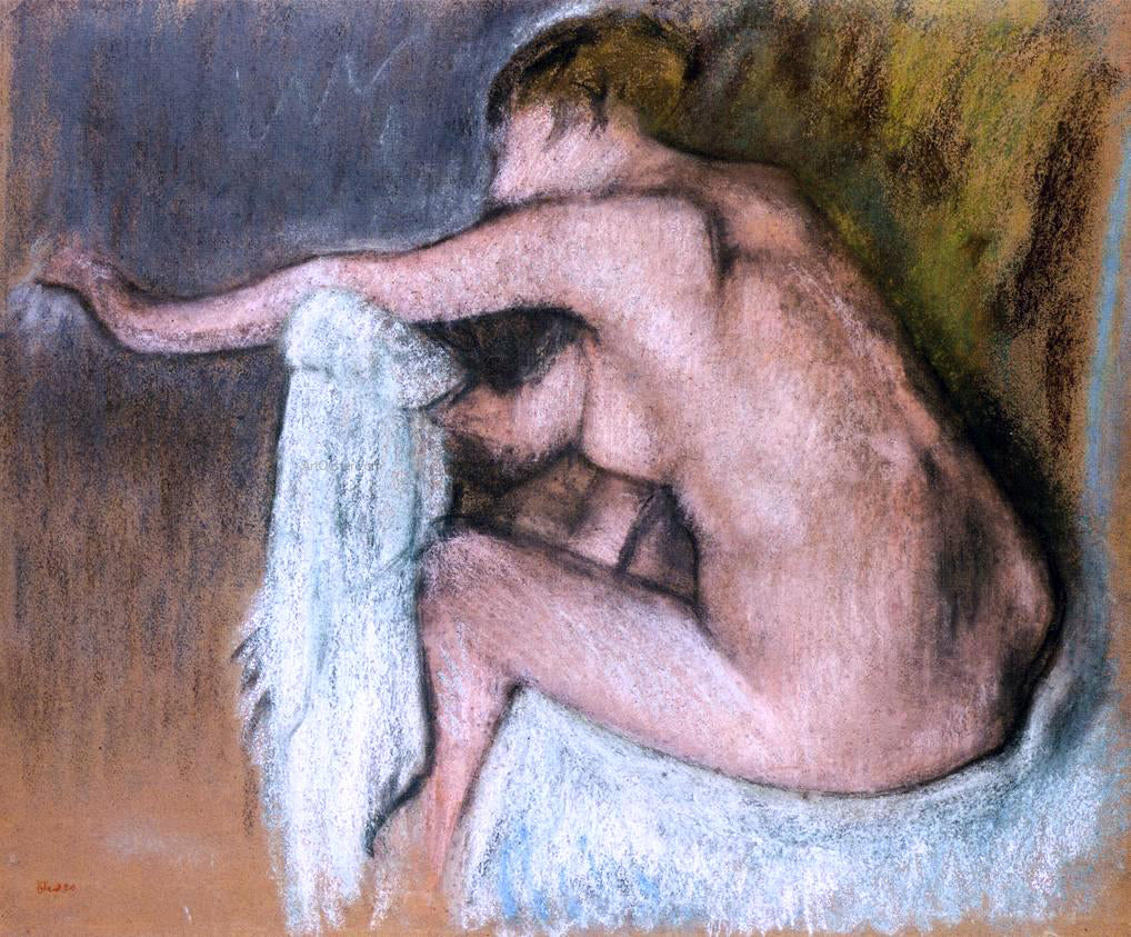 Edgar Degas Woman Drying Her Arms - Canvas Print