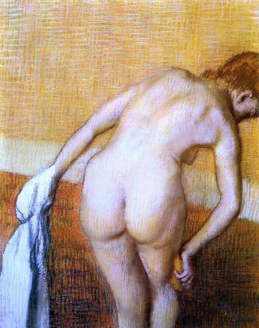 Edgar Degas Woman Having a Bath - Canvas Print