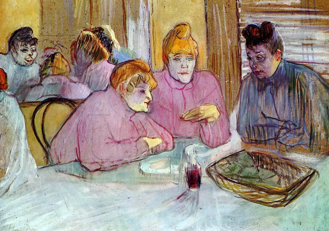 Henri De Toulouse-Lautrec Woman in a Brothel - Canvas Print