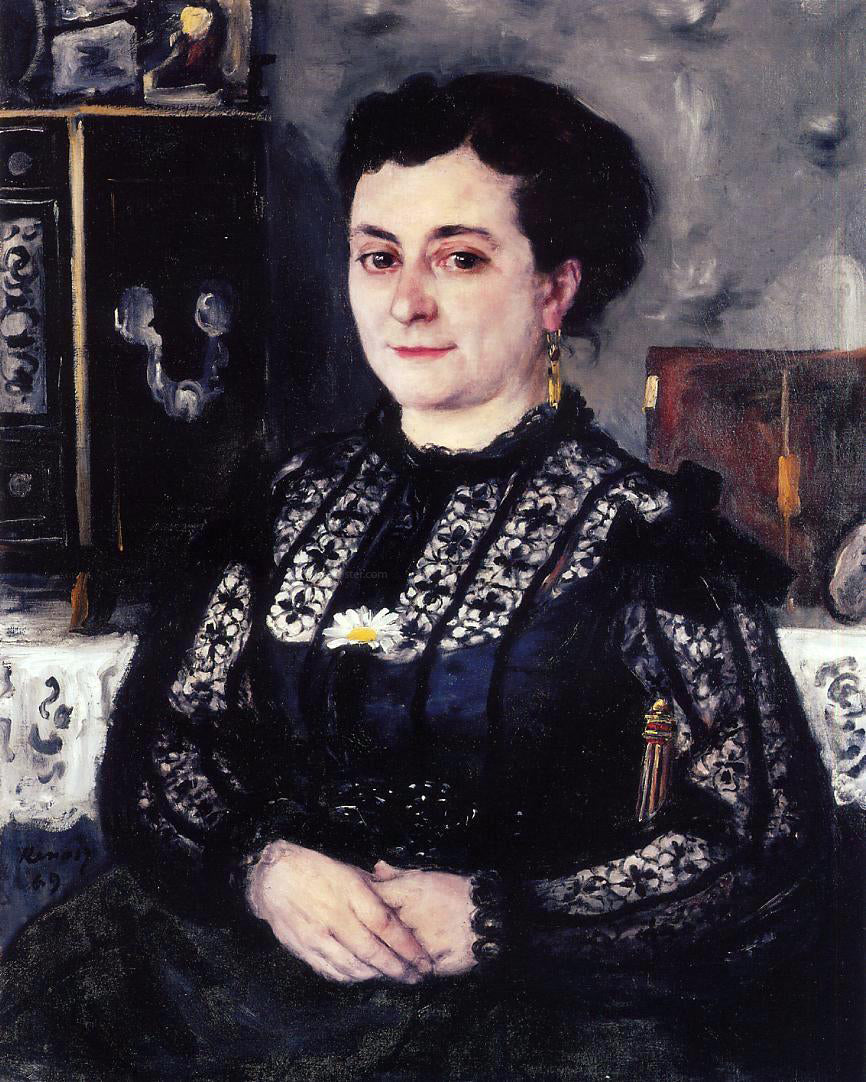 Pierre Auguste Renoir Woman in a Lace Blouse - Canvas Print